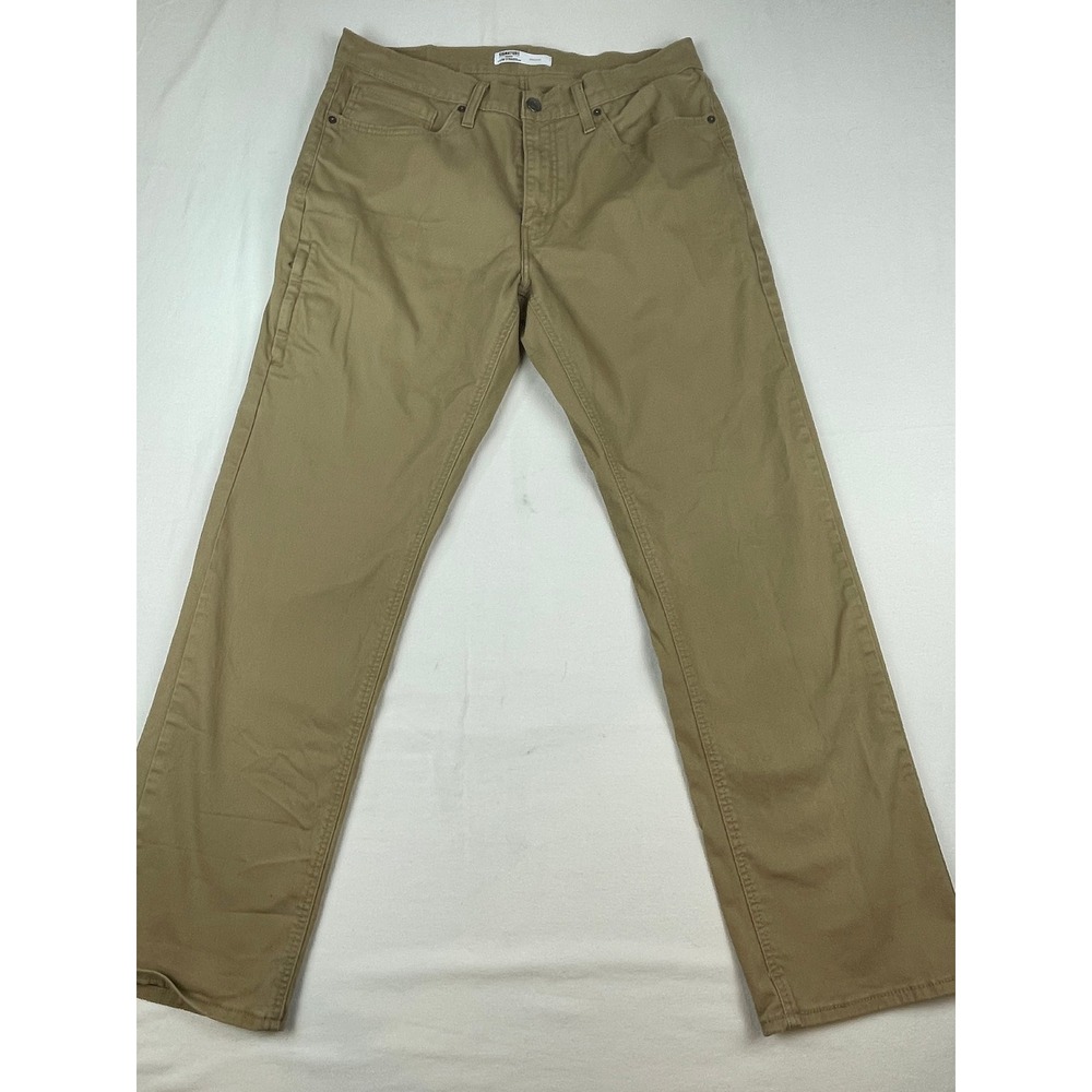 Signature by Levi Strauss Gold Label Mens Athletic Fit Khaki Pants Tan 34x32 - Picture 2 of 6